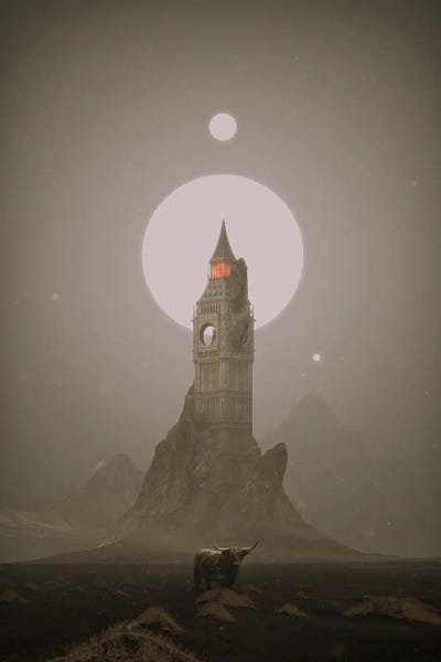 Fine Art Print: Lost World Bigben by Tobias Roetsch