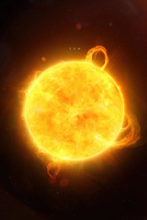 Sun by Tobias Roetsch wall art