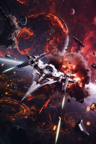 Sci-Fi Planets: Trident by Tobias Roetsch