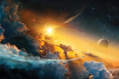 Edge Of Dawn by Tobias Roetsch framed canvas print