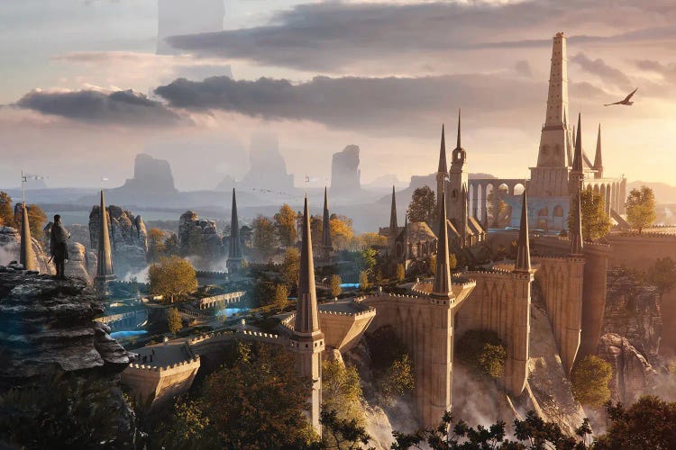 Abbey Of The Skies by Tobias Roetsch wall art