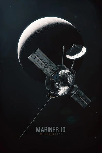 Tobias Roetsch: Mariner 10 - Mercury 1974 by Tobias Roetsch