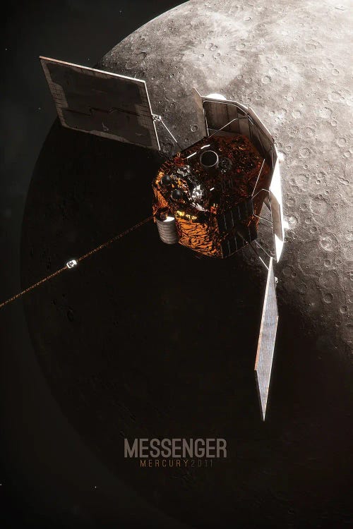Messenger - Mercury 2011 by Tobias Roetsch canvas print