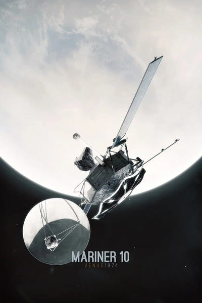 Tobias Roetsch: Mariner 10 - Venus 1973 by Tobias Roetsch