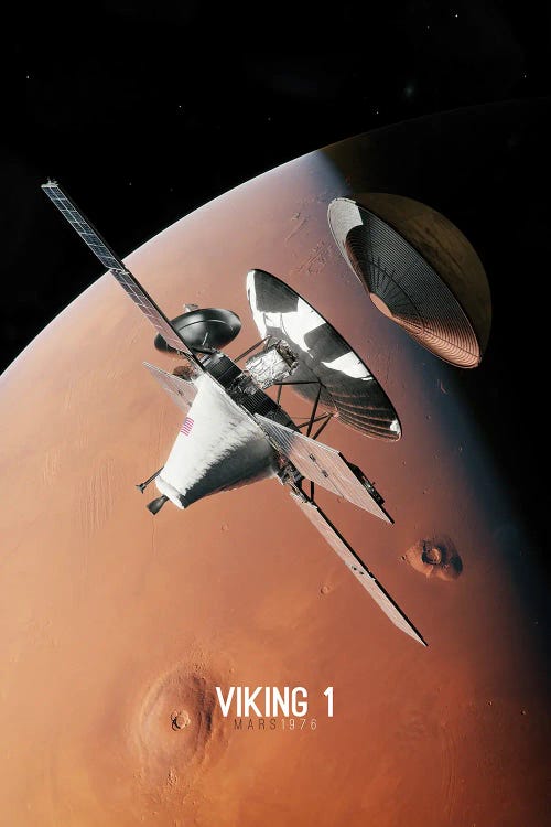 Viking 1 - Mars 1976 by Tobias Roetsch canvas print
