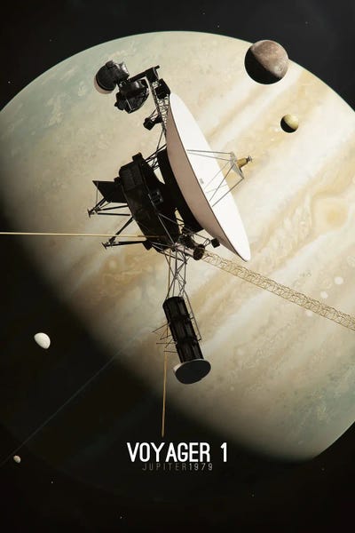 Voyager 1 - Jupiter 1979 by Tobias Roetsch gallery poster