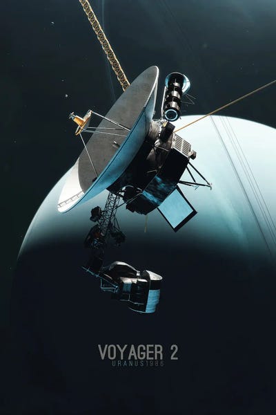 Voyager 2 - Uranus 1986 by Tobias Roetsch gallery poster