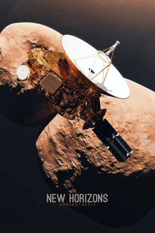 New Horizons - Arrokoth 2019 by Tobias Roetsch wall art