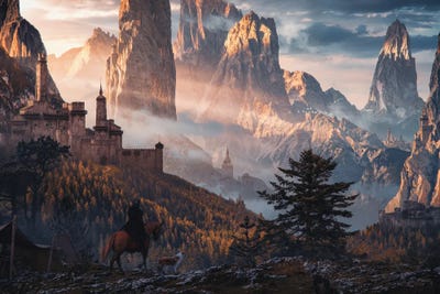 Paths Of The Old Realm by Tobias Roetsch multi panel art