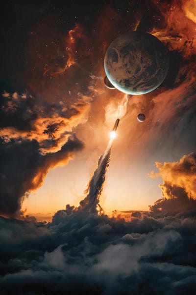 Wood Art Prints: To The Stars by Tobias Roetsch
