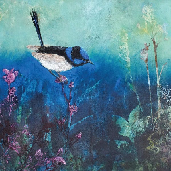 Wrens: Wren At Dusk by Trudy Rice