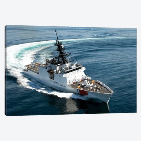 US Coast Guard Cutter Waesche Navigates The Gulf Of Mexico II Canvas Print #TRK1023} by Stocktrek Images Canvas Art