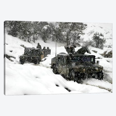 US Marines Conducting A Mounted Patrol In Khowst-Gardez Pass In Afghanistan Canvas Print #TRK1029} by Stocktrek Images Canvas Artwork