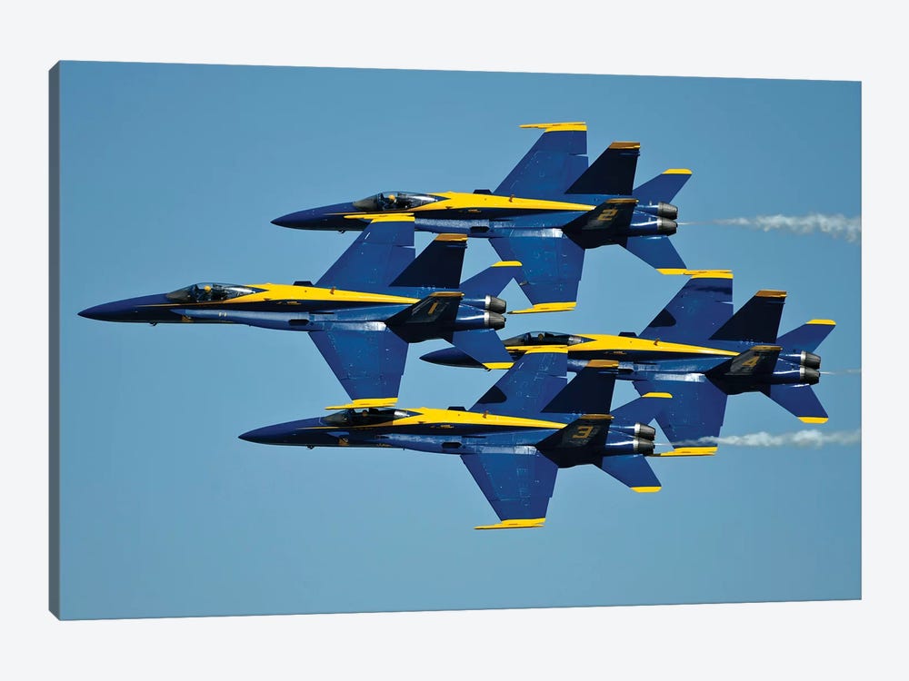 US Navy Flight Demonstration Squadron, The Blue Angels III by Stocktrek Images 1-piece Art Print