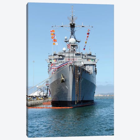 USS Dubuque Is Moored During It's Decommissioning Ceremony Canvas Print #TRK1049} by Stocktrek Images Canvas Wall Art