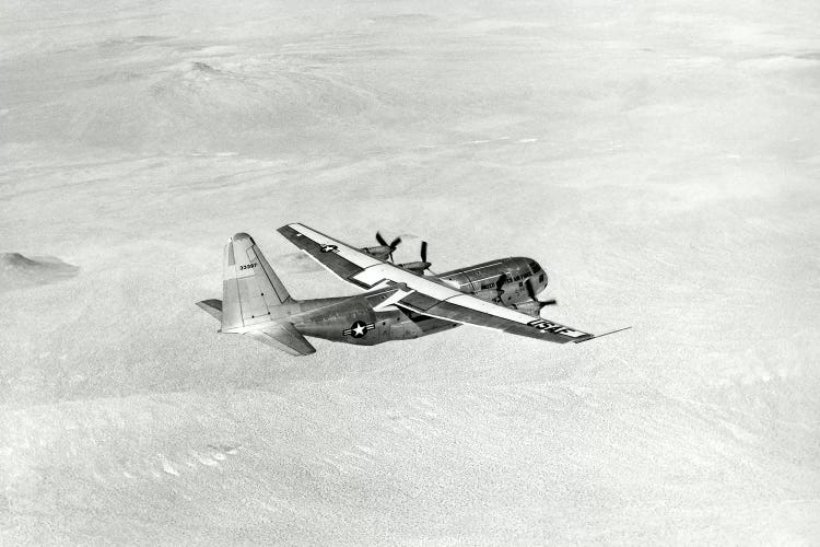 YC-130 During Its Ferry Flight From Burbank, California To Edwards Air Force Base