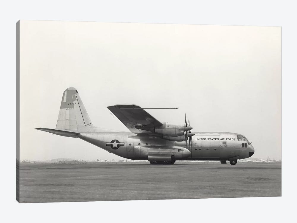 YC-130 First Flight From Burbank, California by Stocktrek Images 1-piece Canvas Wall Art