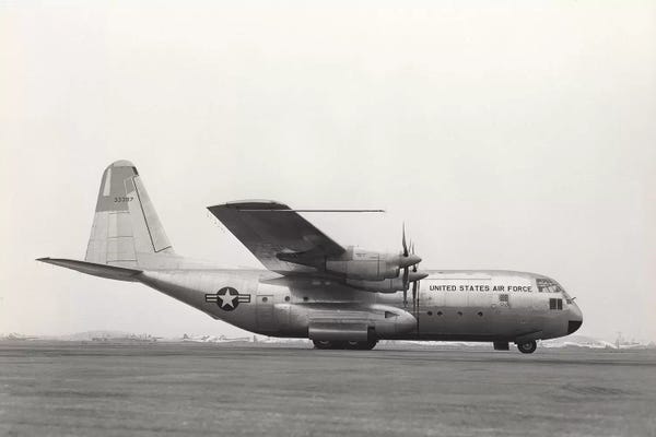 Stocktrek Images: YC-130 First Flight From Burbank, California by Stocktrek Images