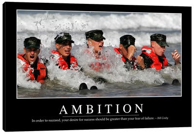 Ambition Canvas Art Print - Marines Art