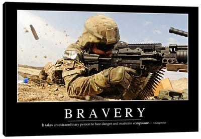 Bravery Canvas Art Print - Military Art