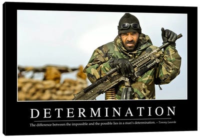 Determination Canvas Art Print - Military Art