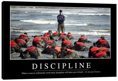 Discipline Canvas Art Print - Soldier