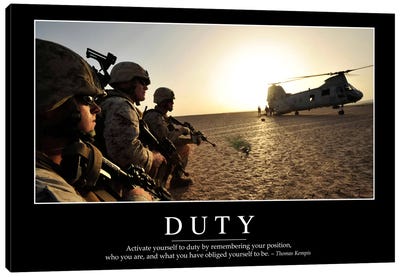 Duty I Canvas Art Print - Military Art