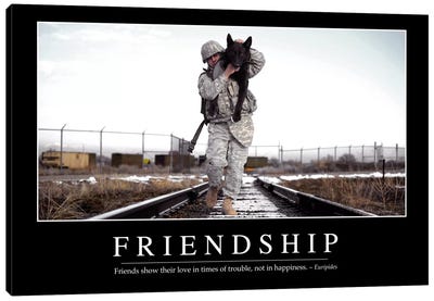 Friendship Canvas Art Print - Soldier Art