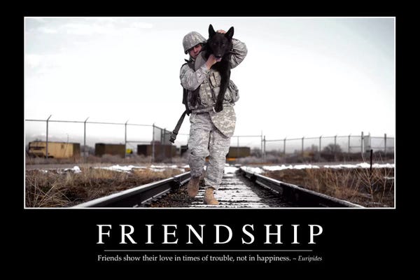 Military: Friendship by Stocktrek Images