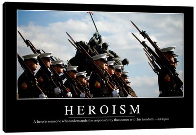 Heroism II Canvas Art Print - Military Art