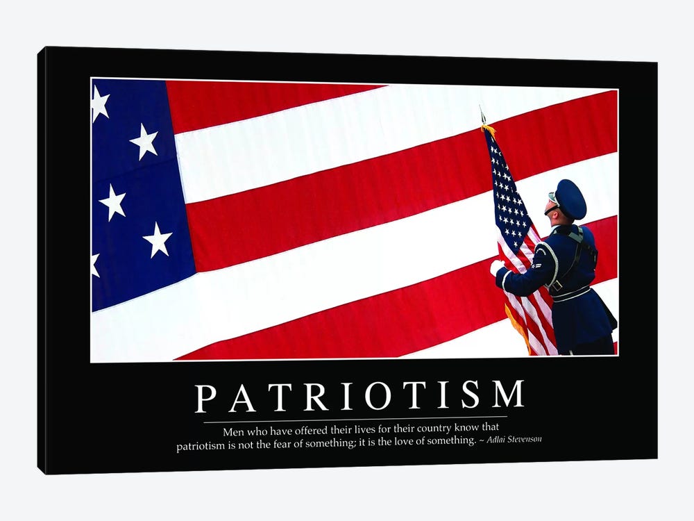 Patriotism by Stocktrek Images 1-piece Canvas Art Print