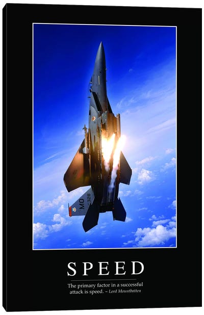 Speed Canvas Art Print - Military Aircraft Art