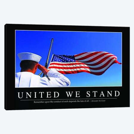 United We Stand Canvas Print #TRK1160} by Stocktrek Images Canvas Art Print