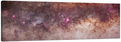 Mosaic Of The Constellations Scorpius And Sagittarius In The Southern Milky Way Canvas Art Print - Sagittarius Art