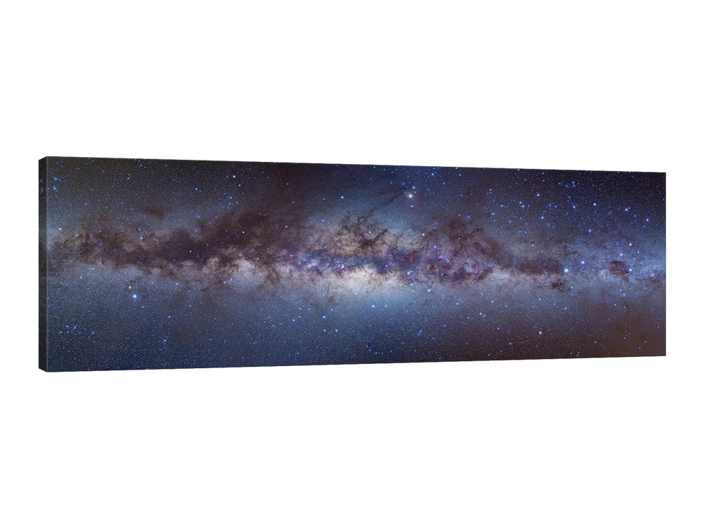 Purple Belt Space Galaxy Panorama, Stock Video