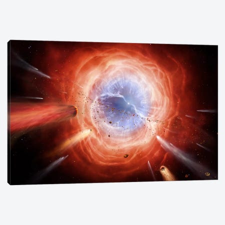 A Planetary Nebula Is Forming As The Star Expels Its Outer Layers Canvas Print #TRK1189} by Brian Christensen Canvas Print