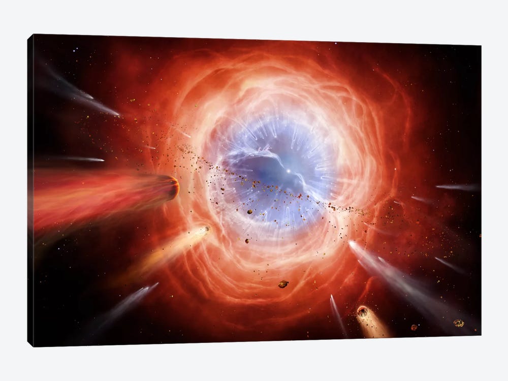 A Planetary Nebula Is Forming As The Star Expels Its Outer Layers 1-piece Canvas Art Print