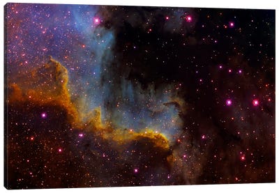 Close-Up View Of North America Nebula (NGC 7000) Canvas Art Print