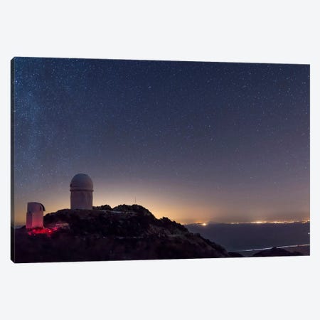The Mayall Observatory At Kitt Peak On A Clear Starry Night Canvas Print #TRK1224} by John Davis Canvas Art Print