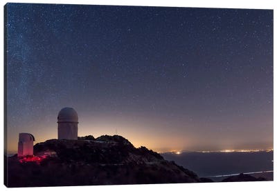 The Mayall Observatory At Kitt Peak On A Clear Starry Night Canvas Art Print