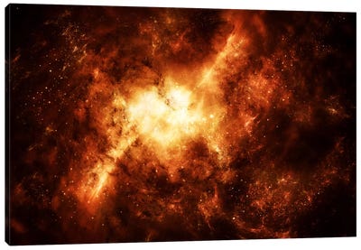 A Nebula Surrounded By Stars Canvas Art Print