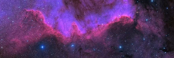 Blue: Cygnus Wall (NGC 7000) The North American Nebula by Ken Crawford