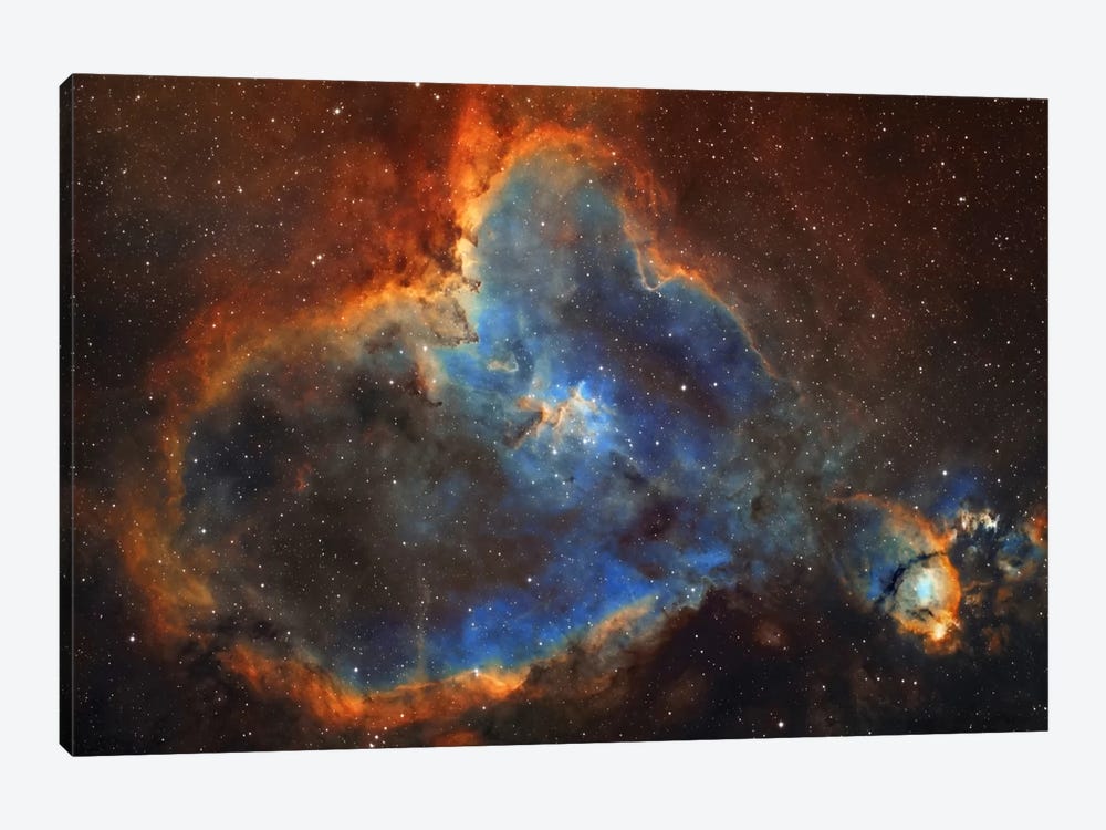 The Heart Nebula (IC 1805) In Cassiopeia by Lorand Fenyes 1-piece Canvas Art Print