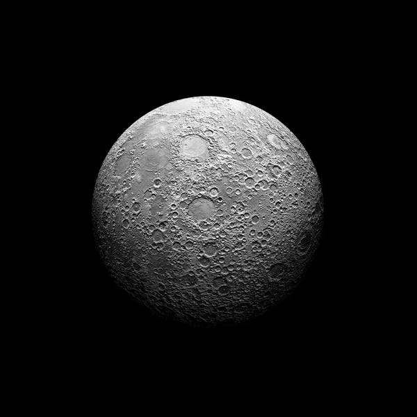 Astronomy & Space Collection: A Heavily Cratered Moon by Marc Ward
