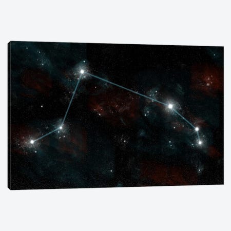 The Constellation Aries The Ram Canvas Print #TRK1248} by Marc Ward Canvas Artwork