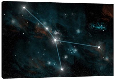 The Constellation Cancer Canvas Art Print - Constellation Art