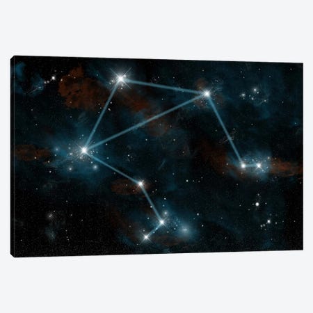 The Constellation Libra The Scales Canvas Print #TRK1253} by Marc Ward Art Print