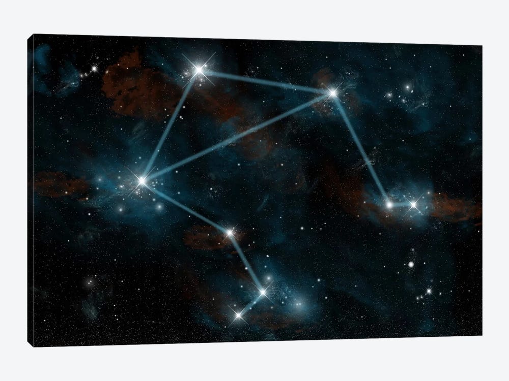 The Constellation Libra The Scales by Marc Ward 1-piece Canvas Wall Art
