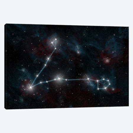 The Constellation Pisces The Fish Canvas Print #TRK1254} by Marc Ward Canvas Art