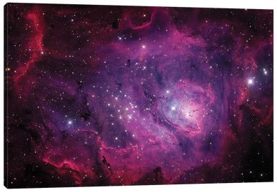The Lagoon Nebula (M8) Canvas Art Print - Stocktrek Images - Astronomy & Space Collection